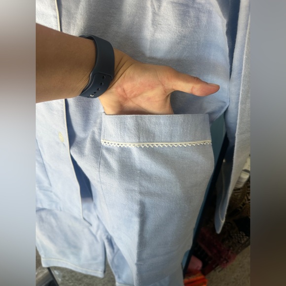 NWT Vintage Sanrio Angel Hello Kitty Light Blue Long Pajama Set - Picture 2 of 16